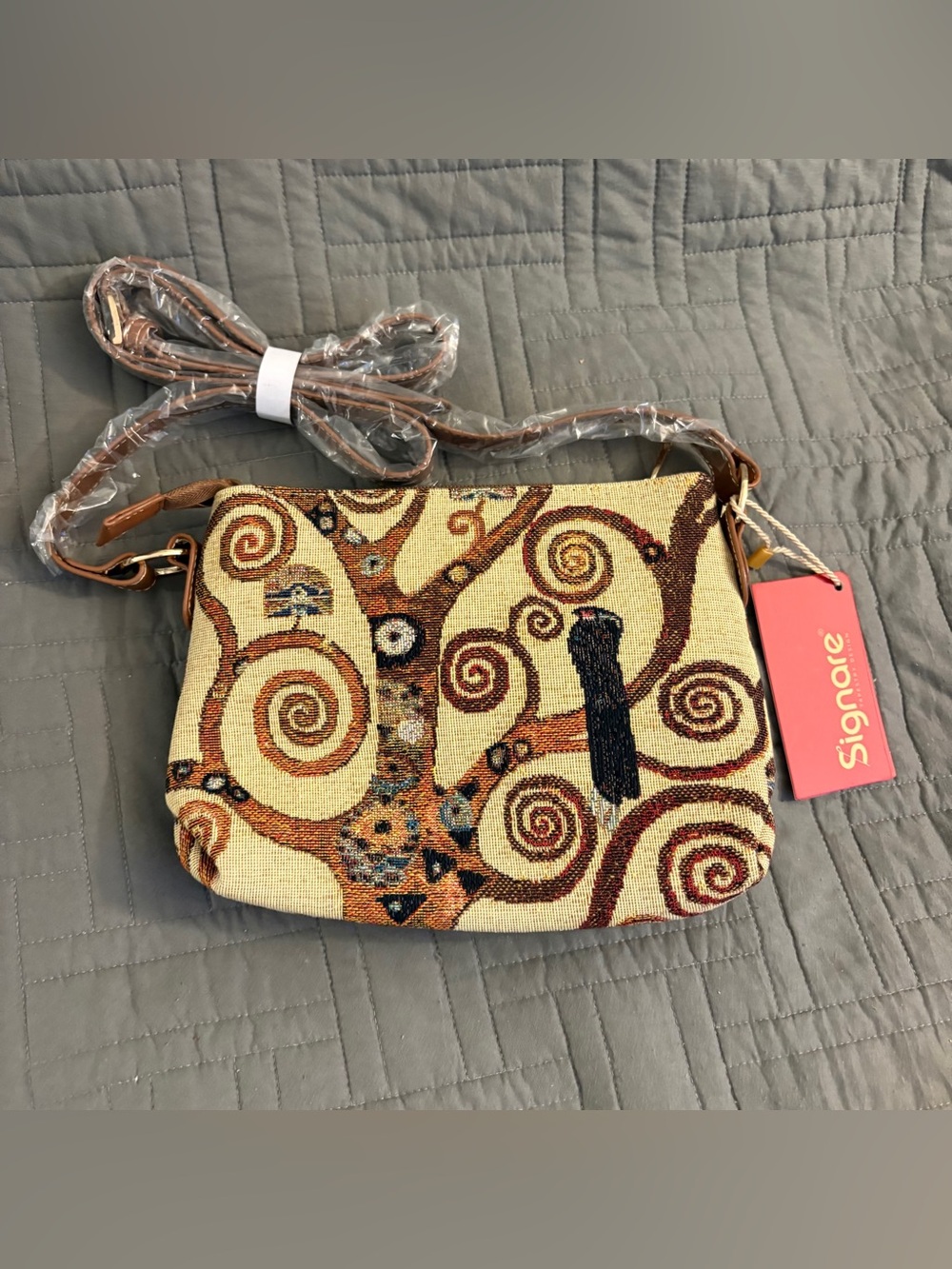 Crossbody Bag Shoulder Purse Handbag Gustav Klimt Designs Tapestry Tree of Life